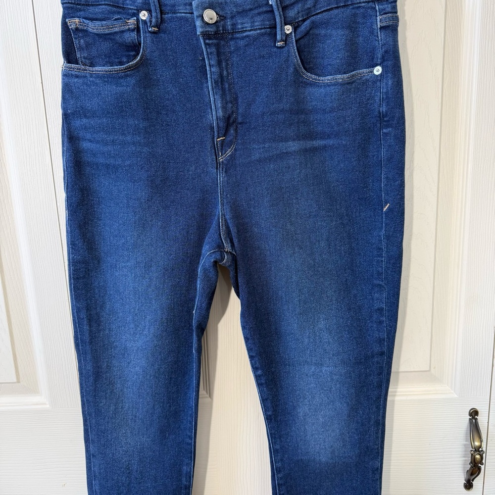 Good American Good Legs Crossover Jeans Women’s Size 16 Skinny High Waist - Picture 5 of 11